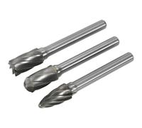 3 PACK - 10mm Tungsten Carbide Rotary Burr Bits Set - VARIOUS RIPPER / COARSE