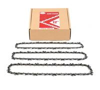 3-Pack 12 Inch Chainsaw Chain 45 Drive Links，3/8" Pitch, 0.043" Gauge,Fit for Craftsman,Black+Decker,Husqvarna Chainsaws and More!German Steel Material