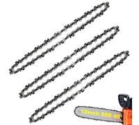 3 Pack 12 Inch Chainsaw Chains 3/8 LP Pitch .050" Gauge 45 Drive Links, 12" Replacement Chain Low-Kickback Compatible with Greenworks, Poulan, Remington, Echo, Ryobi and more
