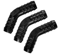 3 Pack - 13mm (0.5 Inch) 45 Degree Pipe Elbow Connector Pond Water Garden Silicone Hose