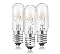 3 Pack 15W T18 E14 Mini Wax Warmer Light Bulb, Scentsy Wax Burner Bulbs Dimmable, Warm White 2700K, Small Edison Screw SES Salt Lamp Bulbs 230V, Pygmy Bulb for Plug in Wax Melt Burner