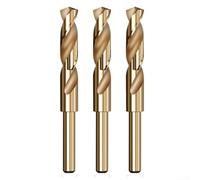 3 Pack 16mm Cobalt High Speed Steel Twist Drill Bits with 135° Tip for Accurate Drilling Through Metal Wood and Plastics
