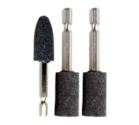 3 Pack 16mm Hexagonal Shank Grinding Wheels for Angle Grinder and Rotary Drill Tools Brown Corundum Abrasive for Metal Wood Glass (A)