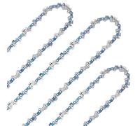 3 Pack 18 Inch Chainsaw Chain, 62 Drive Links, 3/8" LP Pitch, 050" Gauge Compatible with for Echo, Craftsman, Greenworks, Ego, Poulan, Kobalt, and most Brands - S62