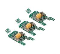 3-Pack 18V Lithium Battery Protection Circuit Board For BL1830 BL1815 BL1860, Dual IC Overcharge Overcurrent Short Circuit PCB Replacement Part Green