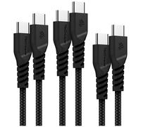 [3 Pack 1M] USB C to USB C Charger Cable 60W STRONG Cable Fast Charging Data Lead iPhone 15, iPad Pro 2022, MacBook Pro, Samsung S24/A25/A04s, Pixel 8