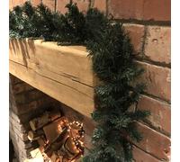 3 Pack: 2.7m (9ft) x 20cm Canadian Pine Christmas Garland Plain Green Samuel Alexander Green One Size