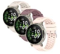 [3-Pack] 20mm Silicone Watch Bands, Quick Release Sport Replacement Strap Compatible with Amazfit Cheetah2 Pro/Active3 Premium/T-REX3 Pro 44MM, Garmin Forerunner 570/165/168, Universal Smartwatch