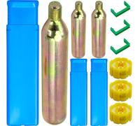 3 Pack 24/33g 1/2 Thread Emergency CO₂ Inflator Cartridge for Life Jackets, PFD and Safety Devices, Essential for Water Sports, Boating, Fishing and Kayaking