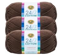 (3 Pack) 24/7 Cotton Yarn, Café Au Lait