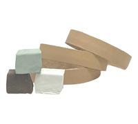 3 Pack 3/4" x 12" Leather Strop Belts with Green, White, and Brown Compounds