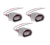 3-PACK 3 Wires Alternator Regulator Plug Harness Lead Repair 'Pigtail' 3 Wires Regulator Plug for Infiniti EX35 G35, Nissan 350Z Maxima Rogue, Subaru, Saab, Suzuki, Audi A8