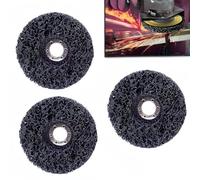 3 Pack 4.5 Inch Stripping Discs Rust Remover Wheel Remove Paint and Oxidation Poly Strip Wheel Disc Abrasive Angle Grinding Wheel