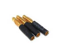 3-Pack 4mm Male to 3.5mm Female Bullet Adapter Connectors, 32mm RC ESC Motor Plug Reducer, Compact High Current Adapter
