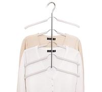 3 Pack 5 in 1 Non Slip Clothes Hangers Space Saving Stainless Steel Magic Hangers Heavy Duty Thick Hanger Closet Organizer for Coat Suits Shirt Sweaters