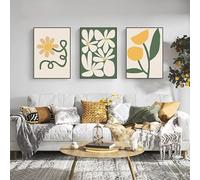 3 Pack 5d Diamond Painting Kits for Adults Fresh Flowers 3 Piece Full Drill Large Size Diamond Embroidery Painting Crystal Rhinestone Cross Stitch Pictures for Home Wall Decor Square 180x80cm Y5449