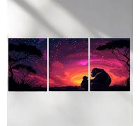 3 Pack 5D Diamond Painting Starry Sky Dimond Art for Adults, Chimpanzees Crystal Rhinestones Cross-Stitch Squarefor Wall Art Supplies Room Decor 24x36in a-1918