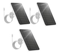 [3 Pack] 5V 4W Solar Panel Compitable with Eufycam 2C/Eufycam 2C Pro/Eufycam 2 Pro/Eufycam 2/Eufycam E20/Eufycam E40/Eufycam E Solar Panel Charger with 360° Adjustment Mount + 9.8ft Charging Cord