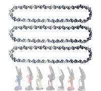 3 Pack 6 Inch Chainsaw Chain - 1/4" LP Low-Profile .043 Gauge 37 Drive Links, Replacement Chains for All 6-Inch Cordless Electric Mini Chainsaws,for Wood Branch Pruning & DIY Projects