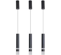 3 Pack 6W Dia 4CML 26CM Tube LED Modern Pendant Lights Spot Light Wrought Iron Tube Pendant Lamp,Luxury