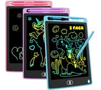 3 Pack 8.5 Inch LCD Drawing Board for Kids, Electight Colorful Writing Tablet Drawing Pad for KidsToys Gifts Learning Educational Toys for 2 3 4 5 6 7 Year Old Boys Girls Purple Pink Blue