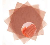 3 Pack 80 Mesh 99.9% Pure Copper Screen Woven Mesh Screen, Copper Mesh Cloth Fine Mesh, 11.8x11.8 Inch