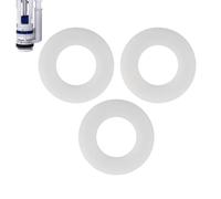 3 Pack 816.418.00.1 Flush Valve Base Sealing Washer Compatible with Geberit Replacement Silicon Clear Washers Repair (White)
