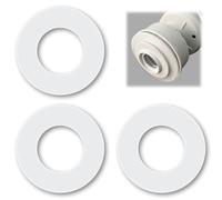 3 Pack 816.418.00.1 Flush Valve Seal for Geberit Toilet Cistern Base Sealing Washer Silicone Toilet Valve Seal for Ideal Standard Diaphragm Washer Replacement Rubber Ring Repair Cistern Seals