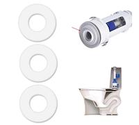 3 Pack 816.418.00.1 Toilet Flush Valve Seal Ring Compatible with Geberit Replacement Flush Valve Base Sealing Washer Silicon Clear Washers Repair Rubber Seal Diaphragm Washer Toilet Cistern Seal