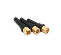 3-Pack 8mm Male to 4mm Female Bullet Adapter Connectors, 33mm RC ESC Motor Plug Reducer, Compact High Current Adapter