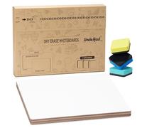 3 Pack A3 Dry Erase White Boards - 16.5"X11.8" Double-Sided Mini Whiteboards Portable 42×30cm Writing Borads with Erasers for Kids, Students, Teacher, Classroom, Home, Office CP05A303