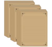 (3-Pack) A4-Brown-Line-Unpunched-1 8.5'' x 11''