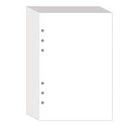 （3 Pack）A5 Refill Paper Planner Inserts, 6-Hole Loose Leaf Paper, Punched Notebook Refills for 6-Ring Refillable Binder, 80 Sheets/160 Pages, 100gsm, White, 5.8'' x 8.2''