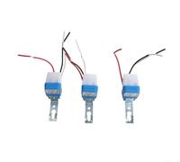 3 Pack AC 110V 10A Photocell Light Sensor Switch Dusk to Dawn Auto On Off Twilight Controller Waterproof Plastic Housing for Street Garden Highway Farm Outdoor Lighting Systems