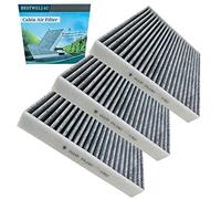 3 Pack Activated carbon BW182 Cabin air filter for Civic,CR-V,CR-Z,Fit,HR-V,Insight,Replace CF11182,CP182,80292-TF0-G01