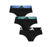 3 Pack Active Flex Cotton Briefs Black (Black/Green/Purple) S