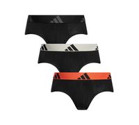 3 Pack Active Flex Cotton Briefs Black (Black/Grey/Orange) XL
