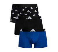 3 Pack Active Flex Cotton Trunks Blue/Black/Logo L