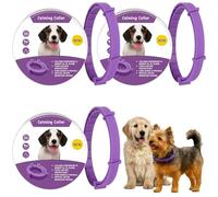3-Pack Adaptil Collar for Dogs, Adjustable Purple Dog Calming Collar, Anxiety Relief for Dogs, Waterproof Dog Collar,for Thunderstorms, Fireworks, Vet Visits