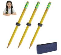 3 Pack ADHD Pencil with Nut, Threaded Fidget Pencil for ADHD & Anxiety, Threaded Pencils with Sliding Nut for Kids and Adults, Rotary and Writing Pencils, Perfect for School