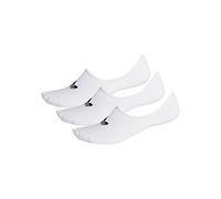 3-Pack Adidas No Show Footsie Socks White Unisex Sports Socks S-XL