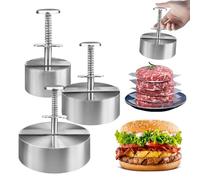 3 Pack Adjustable Burger Press, Non-Stick(8cm, 11.5cm, 14cm)