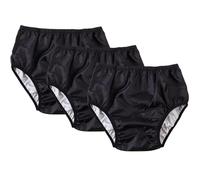 3 Pack Adult Diapers Covers for Incontinence,Plastic Pants Adults Washable Waterproof Leakproof Underwear Reusable Adult Diaper Cover Pull Up Plastic Pants(Black,XXL)