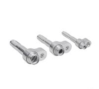 3 Pack Air Conditioner Movable Panel Connector Radiator Evaporator Adapter for For R134a Efficient Cooling Performance and Leak Proof Design (Straight Pipe)