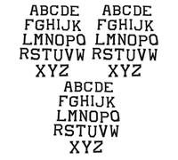 3 - Pack Alphabet Patches, A to Z Black Letter Iron On Patches for Clothes, Hot Melt Adhesive DIY Decorative Fabric Patches for Backpacks Pants Kids Apparel with