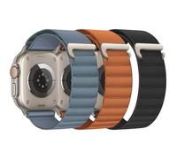 3 Pack Alpine Loop Compatible with Apple Watch Straps 45mm 44mm 46mm 49mm 42mm for Women Men, Nylon Sport Loop Replacement Band mit C-Hook for iWatch Ultra 3 2 1 SE Series 11 10 9 8 7 6 5 4 3 2 1