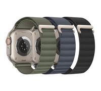 3 Pack Alpine Loop Compatible with Apple Watch Straps 45mm 44mm 46mm 49mm 42mm for Women Men, Nylon Sport Loop Replacement Band mit C-Hook for iWatch Ultra 3 2 1 SE Series 11 10 9 8 7 6 5 4 3 2 1