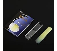 3 Pack Alto Saxophone Reeds, Synthetic Resin Sax Reeds for Beginners, Durable Crack Resistant Moisture Proof, 1.5 2.0 2.5 Strength Optional (Strength 2.0)
