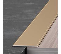 3-Pack Aluminum Alloy Floor Transition Strips, Floor Cover Strips, Floor Divider Strip, Flat Divider Transition Strip, Floor Strips, Threshold Covers, Suitable For Flat Seam Transition(Gold,90*3.5cm)