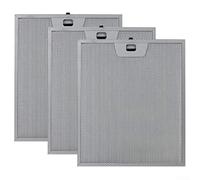 3-Pack Aluminum Range Hood Grease Filters 300 x 250 mm, Five-Layer Metal Mesh for Effective Oil Capture, Easy Install Replacement Ventilation Screens for Kitchen Cooker Hoods